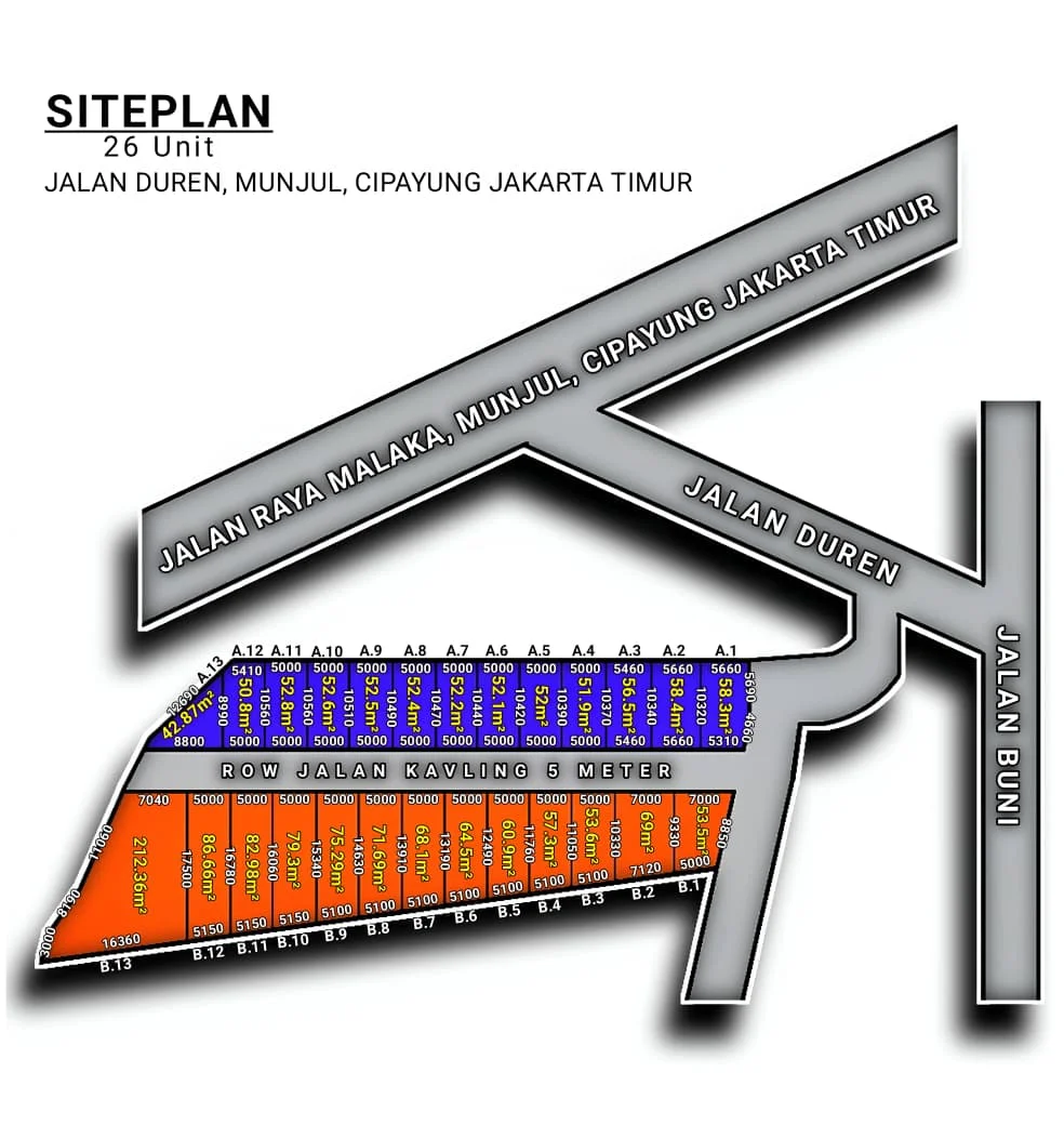Kavling matang siap bangun di munjul,Dokumen lengkap langsung AJB